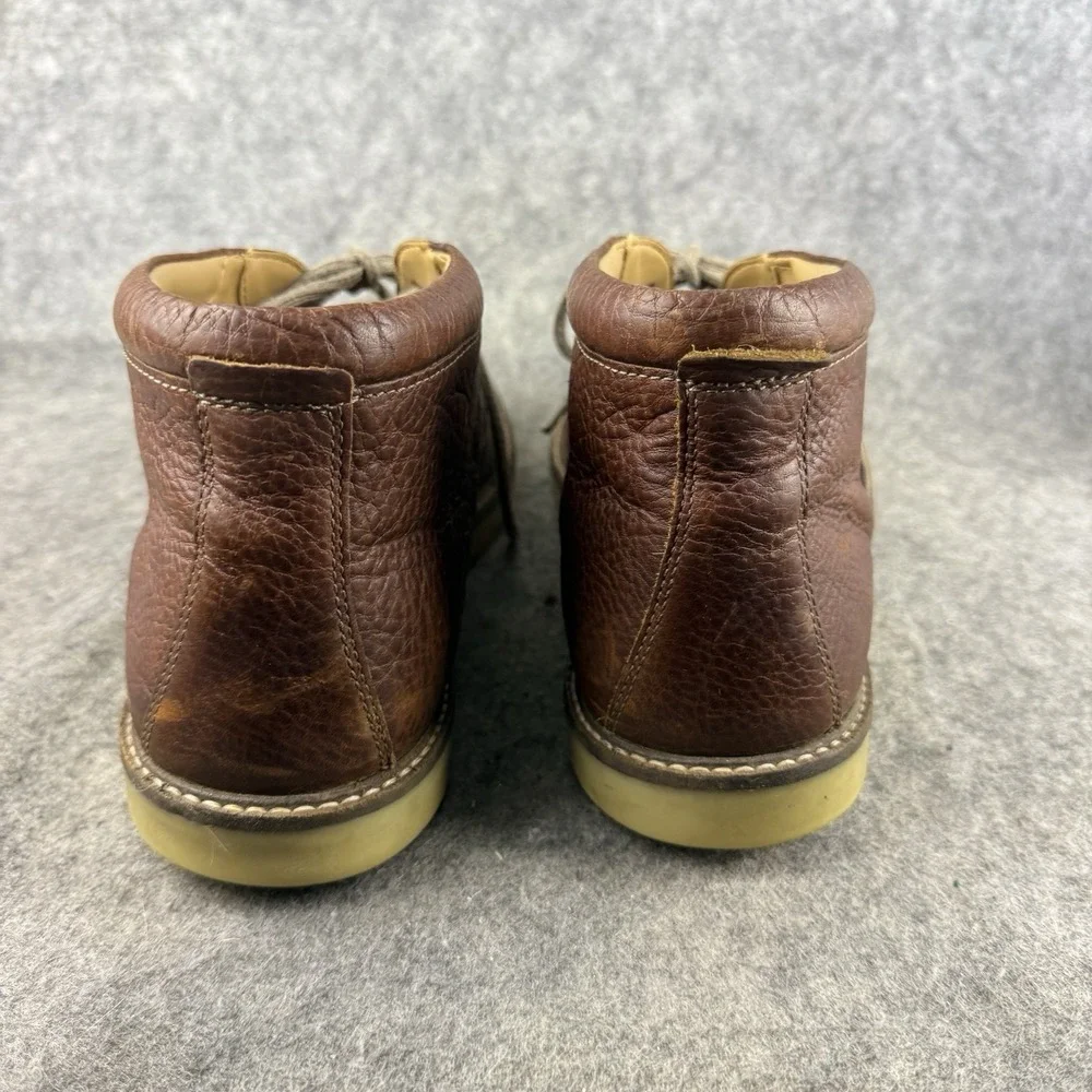Clarks Grandin Top Chukka Boots Men's 12M Brown Leather Comfort Cap Toe Lace Up